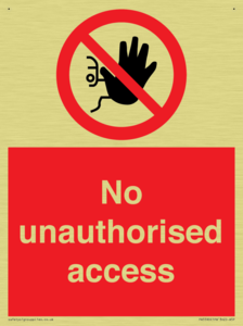 No unauthorised access